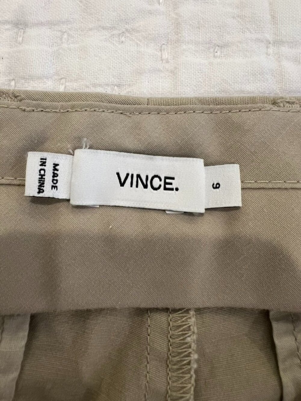 Vince Shorts Womens 6 Tan Khaki Bermuda Cotton Twill Stretch Casual Beach Preppy - Picture 6 of 13